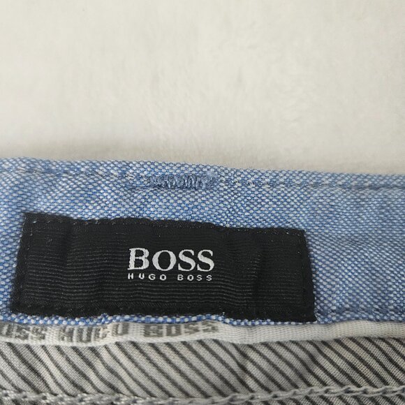 Hugo Boss Men's Size 38x34 Blue Linen Cotton Pants Iowa Regular Fit - Picture 4 of 15